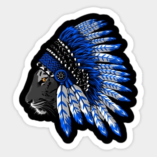 Indian chief tiger Sticker